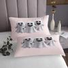 jejeloiu 3D Cute Ghost Bedspread King Size Kids Kawaii Halloween Theme Coverlet Set for Boys Girls Cartoon Lovely Pink White Quilted Coverlet Room Decor view 4