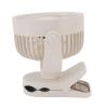 Aramox ClampHolder On Rechargeable Quiet 360 Rotatable Small Fan for Beach Camping, Lightweight USB Fan for Daily Use, Portable Outdoor (Beige) view 4