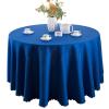 1PC Round Tablecloths for Wedding Decorative Dining Table Cover Birthday Banquet Decor Home Dining Table Cover(Burgundy,300cm Round) view 2