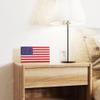AquaChase American Flag Table Decor, 9"x4.7" Patriotic Wooden Art Decoration for Home & Office, Handmade 3D Solid Wood Freestanding Plaque Sign for Nightstand, Entryway Table, Mantel view 3