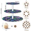 Neon Colored Summer Pool Party Clear Tray Waterproof Display Stand Dressing Room Bases para Cupcake view 3