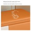 DFEDHF Modern Faux Leather Entryway Storage Bench with Golden Legs Bedroom Ottoman End of Bed Bench Upholstered Bench for Bedroom Foot of Bed Bench, White-120 * 40 * 40cm view 4