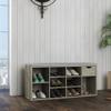 BKNROIHB Multifunctional Shoe Bench with Padded Cushion, Drawer, and Open Compartments - Entryway Storage Bench with 3 Tier Shoe Rack view 4