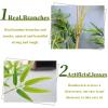 Patio Artificial Bamboo Plants Trees Privacy Fence Outdoor Indoor 3' 4' 5' 6' 6.5' ft Tall, Greenery Wall DIY Decor Fake Bamboo Silk Faux Tree with Leaves for Garden Screen Backyard Fencing(20 Bamboo, view 4