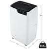 12000 BTU Portable Air Conditioners, Portable AC for Rooms Up to 550 Sq.Ft. 3-In-1 Portable AC with Quick Cooling, Dehumidifying, 3-Speed Fan, 24H Timer, Remote, Ultra-Quiet, White and Black view 2
