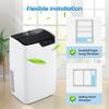 12000 BTU Portable Air Conditioners, Portable AC for Rooms Up to 550 Sq.Ft. 3-In-1 Portable AC with Quick Cooling, Dehumidifying, 3-Speed Fan, 24H Timer, Remote, Ultra-Quiet, White and Black view 4