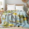 HUNXIAOJ Lemon Print Throw Blanket Yellow Fruit Flannel Blanket Soft Cozy Bedding Lemon Gifts for Adults Kids Bedroom Camping Home Decor (50"x60") view 2
