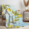 HUNXIAOJ Lemon Print Throw Blanket Yellow Fruit Flannel Blanket Soft Cozy Bedding Lemon Gifts for Adults Kids Bedroom Camping Home Decor (50"x60") view 3