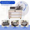 roomfitters 61.4 Pull-Out Convertible Loveseat Sofa Bed with Adjustable Backrest for Living Room, Gray view 4