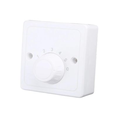 220V Adjust Ceiling Fan Speed Controller Wall Button Dimmer Five-speed Fan Speed Regulator