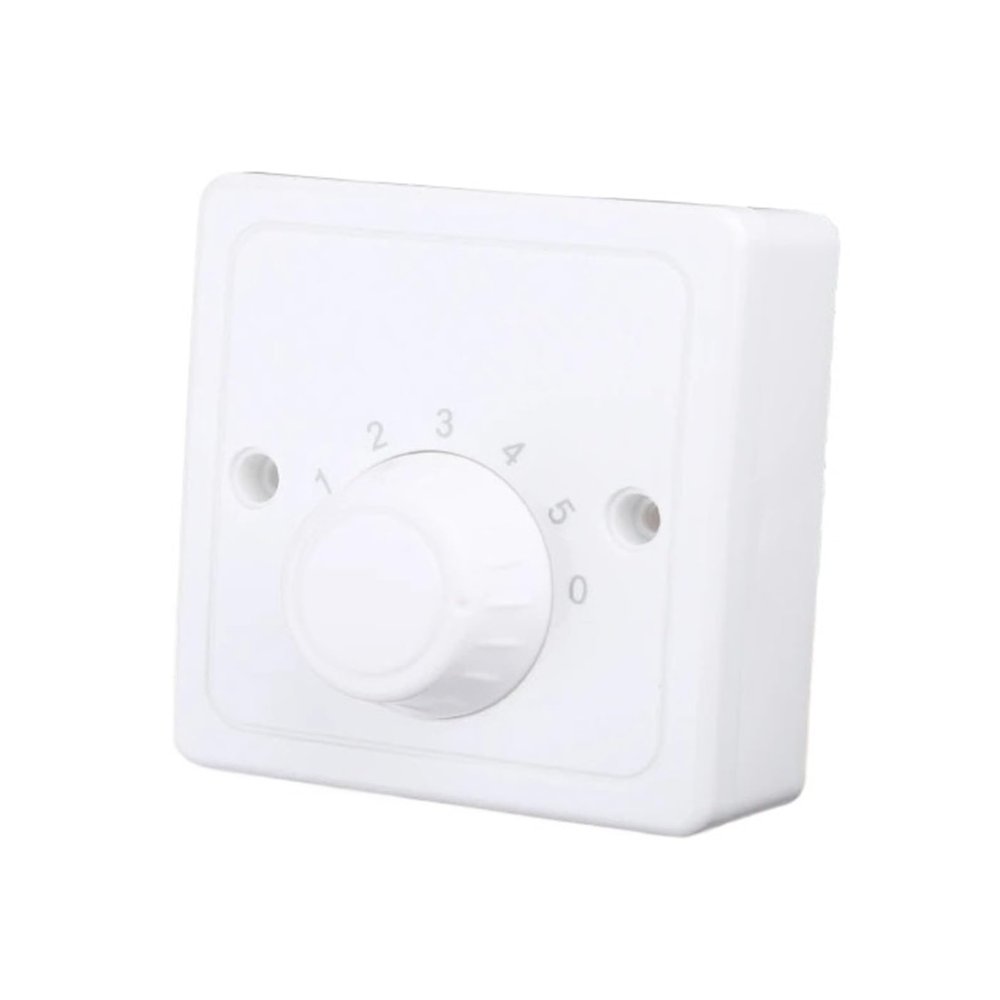 220V Adjust Ceiling Fan Speed Controller Wall Button Dimmer Five-speed Fan Speed Regulator