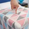 HGIYA Footstool Floding Pouf,Cube with Storage,Portable Cotton Linen,for Living Room view 3