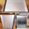 304 Stainless Steel Window AC Drip Pan 5cm Deep Leak Proof Condensate Tray for Outdoor Units Multi Purpose Tool Storage Plant Saucer(110x10cm(43x4in)) view 3