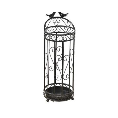 TYUHDUYUR Rectangular Iron Umbrella Stand with Drip Tray, Freestanding Vintage Umbrella Holder, Entrance Umbrella Holder Organizer