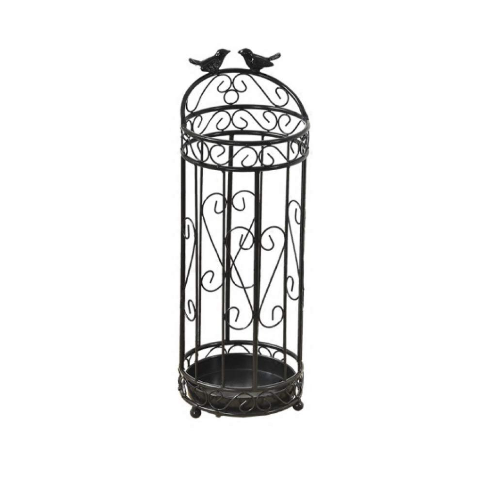 TYUHDUYUR Rectangular Iron Umbrella Stand with Drip Tray, Freestanding Vintage Umbrella Holder, Entrance Umbrella Holder Organizer