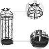 TYUHDUYUR Rectangular Iron Umbrella Stand with Drip Tray, Freestanding Vintage Umbrella Holder, Entrance Umbrella Holder Organizer view 3