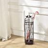 TYUHDUYUR Rectangular Iron Umbrella Stand with Drip Tray, Freestanding Vintage Umbrella Holder, Entrance Umbrella Holder Organizer view 4