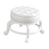 HRYUBTC 360 Rotating Low Roller Seat Stool Lazy Housework Stool Swivel Chair for Living Room Gray(White) view 1