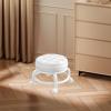 HRYUBTC 360 Rotating Low Roller Seat Stool Lazy Housework Stool Swivel Chair for Living Room Gray(White) view 2