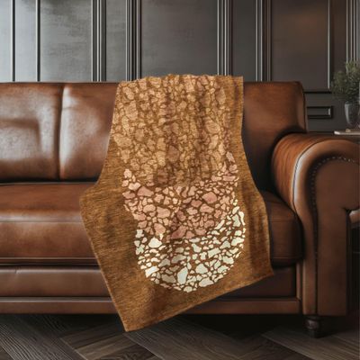 Addison Rugs ASB643 Paprika 50" x 70" Oversized Sherpa Throw Blanket, Machine Washable