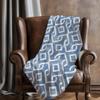 Addison Rugs ASB621 Blue 50" x 70" Oversized Sherpa Throw Blanket, Machine Washable view 4