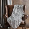 Addison Rugs ASB604 Silver 50" x 70" Oversized Sherpa Throw Blanket, Machine Washable view 4