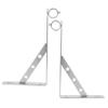 OKUMEYR 2pcs Balcony Pole Brackets for Clothesline Rod Holder Wall Mounted Clothes Drying Rack Support Design for Outdoor Use view 1