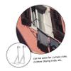 OKUMEYR 2pcs Balcony Pole Brackets for Clothesline Rod Holder Wall Mounted Clothes Drying Rack Support Design for Outdoor Use view 3