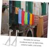 OKUMEYR 2pcs Balcony Pole Brackets for Clothesline Rod Holder Wall Mounted Clothes Drying Rack Support Design for Outdoor Use view 4