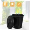 Cabilock 2Pcs Cute Desktop Trash Can Tiny Waste Bin for Bedroom Living Room and Office Easy to Clean Garbage Holder for Tissues Crumbs and Trash view 4