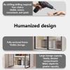 Over Toilet Wall Cabinet Bathroom Cabinet Wall Mounted Aluminum Alloy No Drilling Required with Handle Closed Design Kitchen, Living Room(A,50 * 22 * 60cm) view 3