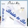 JXYCBZYing White Blue Bride to Be Sash for Bridal Shower Bachelorette Party Wedding Hen Party Decorations Engagement Gifts Jokes and Favors, Miss to Mrs Sash, Future Bridal Engagement Gifts view 3