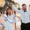 JXYCBZYing White Blue Bride to Be Sash for Bridal Shower Bachelorette Party Wedding Hen Party Decorations Engagement Gifts Jokes and Favors, Miss to Mrs Sash, Future Bridal Engagement Gifts view 4