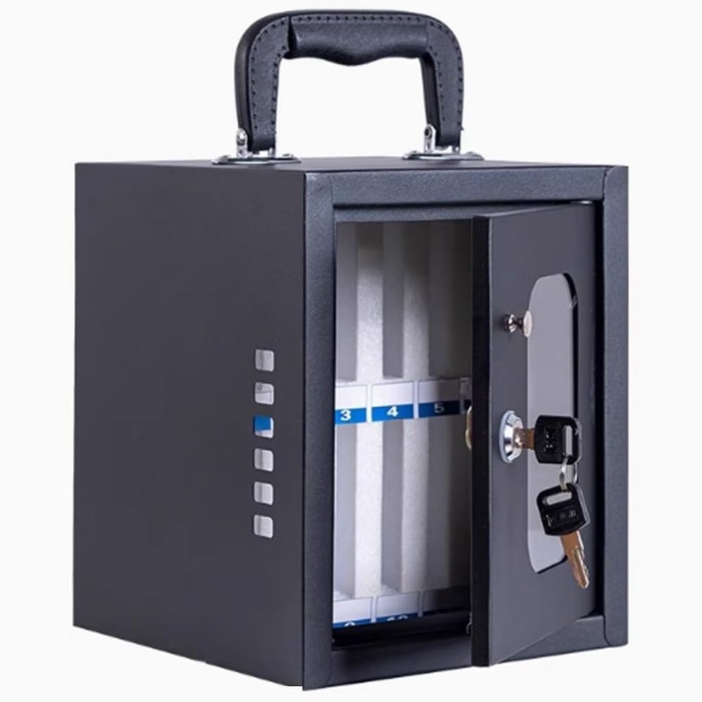 Cell Phone Storage Box 12-60 Slots Stainless Steel Cell Phone Holder Mobile Phone Storage Box Wall Mounted Organizer for Teachers Classroom School Office(12)