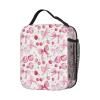 PrelerDIY Pink Bows Cherries Lunch Box - Insulated Lunch Bags for Boys/Girls/Women/Men Detachable Handle Lunchbox Meal Tote Bag view 2