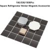 Square Refrigerator Magnet Making Consumables,2 x 2 Inches Fridge Magnet Consumables Set, with Transparent Film, Metal Shell, Magnet, Cardboard(A,500PCS) view 3