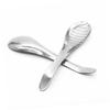 Happyyami Stainless Steel Garlic Press and Slicer Ergonomic Mincer Tool Grinding Spoon for Easy Garlic Crushing Dishwasher Safe Kitchen Gadget view 1