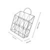 FUNOMOCYA Hanging Wall Files Magazine Holder Decorative Wire Mounted Storage Baskets for Organizing Magazines Books Newspapers Office Home Bedroom Living Room view 2