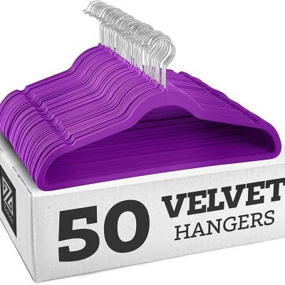20 Pack Velvet Hangers,Wrinkle Resistant,Ultra Thin Non Slip, Hook Hold Upto 11 Lbs/17.5 * 9 * 0.2 in