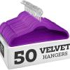 20 Pack Velvet Hangers,Wrinkle Resistant,Ultra Thin Non Slip, Hook Hold Upto 11 Lbs/17.5 * 9 * 0.2 in view 1