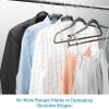 20 Pack Velvet Hangers,Wrinkle Resistant,Ultra Thin Non Slip, Hook Hold Upto 11 Lbs/17.5 * 9 * 0.2 in view 3