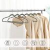 20 Pack Velvet Hangers,Wrinkle Resistant,Ultra Thin Non Slip, Hook Hold Upto 11 Lbs/17.5 * 9 * 0.2 in view 4