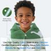 VOOVA & MOVAS Kids Hooded Bath Towels (3-10Years,30"x54"),100% Cotton Thick Absorbent Soft Towel Wrap for Toddler Boys,Perfect for Bathroom | Pool | Beach | Swimming, Jacquard Green Dinosaur view 2