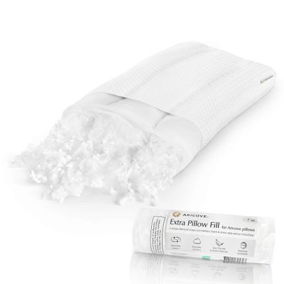 Aricove Bed Pillow for Sleeping, Side Sleeper Pillow for Adults, Queen Size, Adjustable Firm Memory Foam & Soft Microfiber Fill, Neck and Shoulder Support