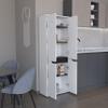 agnixnaf Modern Kitchen Pantry, Storage Cabinet with 4 Doors and 5 Interior Shelves, Easy to Maintain, for Dining Room view 4
