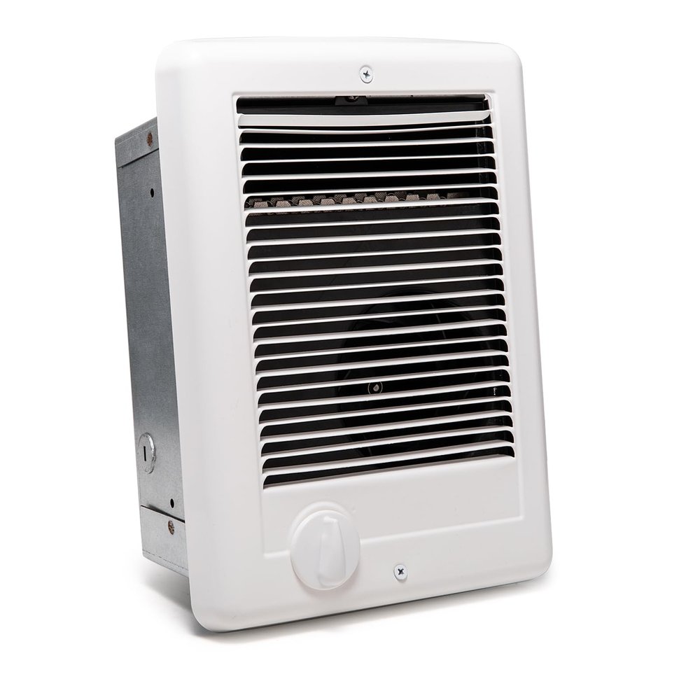 New Upgrade CSC151TW Electric Wall Heater-Complete Unit with Thermostat for Office Garage Indoor Use(Model: CSC151TW, Part: 67509), 5120 BTU, 120 Volt, 1500 Watt, White