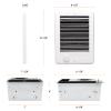 New Upgrade CSC151TW Electric Wall Heater-Complete Unit with Thermostat for Office Garage Indoor Use(Model: CSC151TW, Part: 67509), 5120 BTU, 120 Volt, 1500 Watt, White view 2