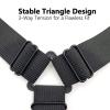 Qgond 4PCS Bed Sheet Holder Straps Triangle Adjustable Elastic Fasteners with Metal Clips, Heavy Duty Sheet Suspenders for Fitted & Flat Sheets, Mattress Covers, Sofa Cushions view 3