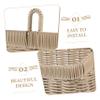 ABOOFAN Woven Wall Hanging Basket for Ginger and Garlic Storage Kitchen Organizer Multi-Purpose Hanging Produce Basket for Fruits and Vegetables Sturdy and Stylish Design view 3