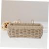 ABOOFAN Woven Wall Hanging Basket for Ginger and Garlic Storage Kitchen Organizer Multi-Purpose Hanging Produce Basket for Fruits and Vegetables Sturdy and Stylish Design view 4